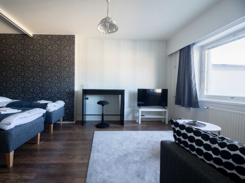 Möblerad lägenhet 44 m² – Pankkitalo, Varkaus